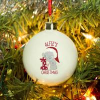 Personalised Me to You 1st Christmas Bauble Extra Image 1 Preview